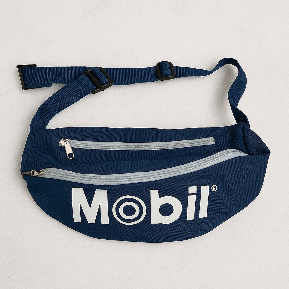 Vintage Exxon Mobil Fanny Pack Belt Waist Bag Gas Station Promo 80s